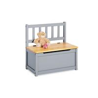 Kindersitzbank Kiefer BxHxT: 57x31x55 cm - Hellgrau/Naturfarben, Basics, Holz (57/31/55cm) - Pinolino
