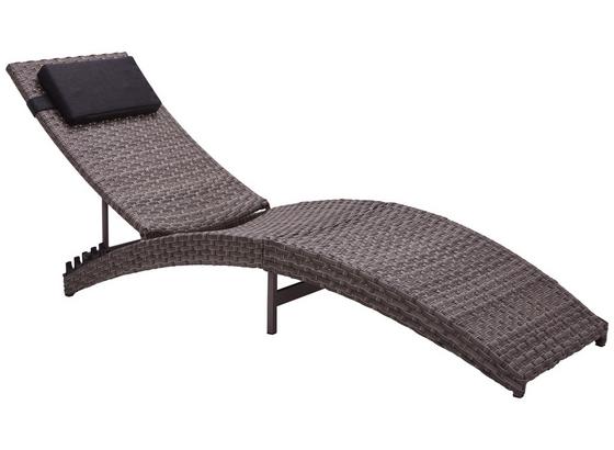 Sonnenliege Duna, Aluminium Kunststoffgeflecht,verstellbar - Schwarz/Grau, MODERN, Kunststoff/Textil (60/54-72/178-189cm) - Ombra Sonnenliege Duna, Aluminium Kunststoffgeflecht,verstellbar - Schwarz/Grau, MODERN, Kunststoff/Textil (60/54-72/178-189cm) - Ombra