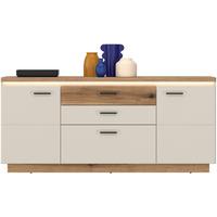 Sideboard Modena Eiche Dekor/Kaschmir B: 180cm - Kaschmir/Eichefarben, Basics, Holzwerkstoff (180/80,7/44,6cm) - Hom`in