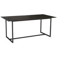 Esstisch Schwarz, L: 180 cm - Schwarz, Design, Keramik/Metall (180/90/76cm) - MID.YOU