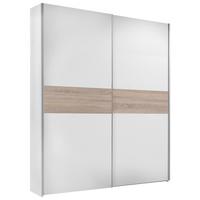 Schwebetürenschrank B: 170 Cm Puls, Weiß/eiche Dekor - Eichefarben/Weiß, KONVENTIONELL, Holzwerkstoff (170/195/59cm) - P & B