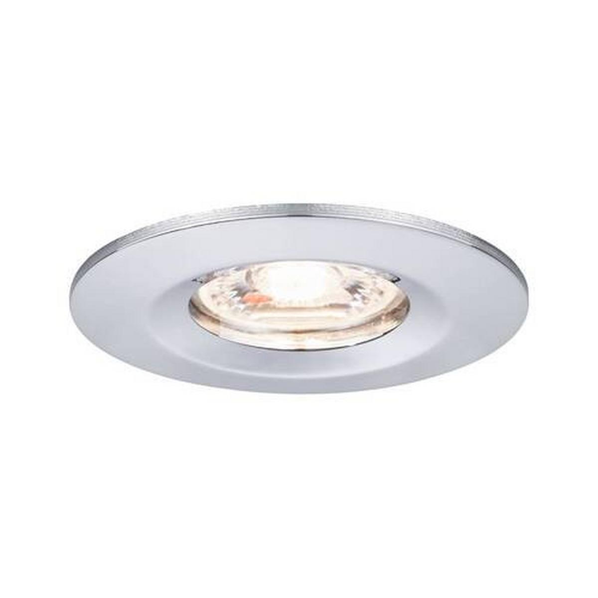 LED-Deckenleuchte Ø 6,5 cm Chromfarben Rund - Chromfarben/Alufarben, Basics, Metall (6,5cm) - Paulmann