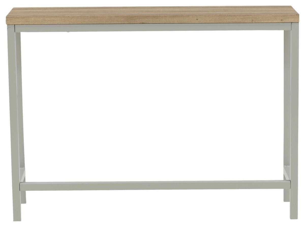 Beistelltisch Rise Naturfarben/grau B: 110 Cm - Naturfarben/Grau, Design, Holzwerkstoff/Metall (110/30/80cm) - Livetastic
