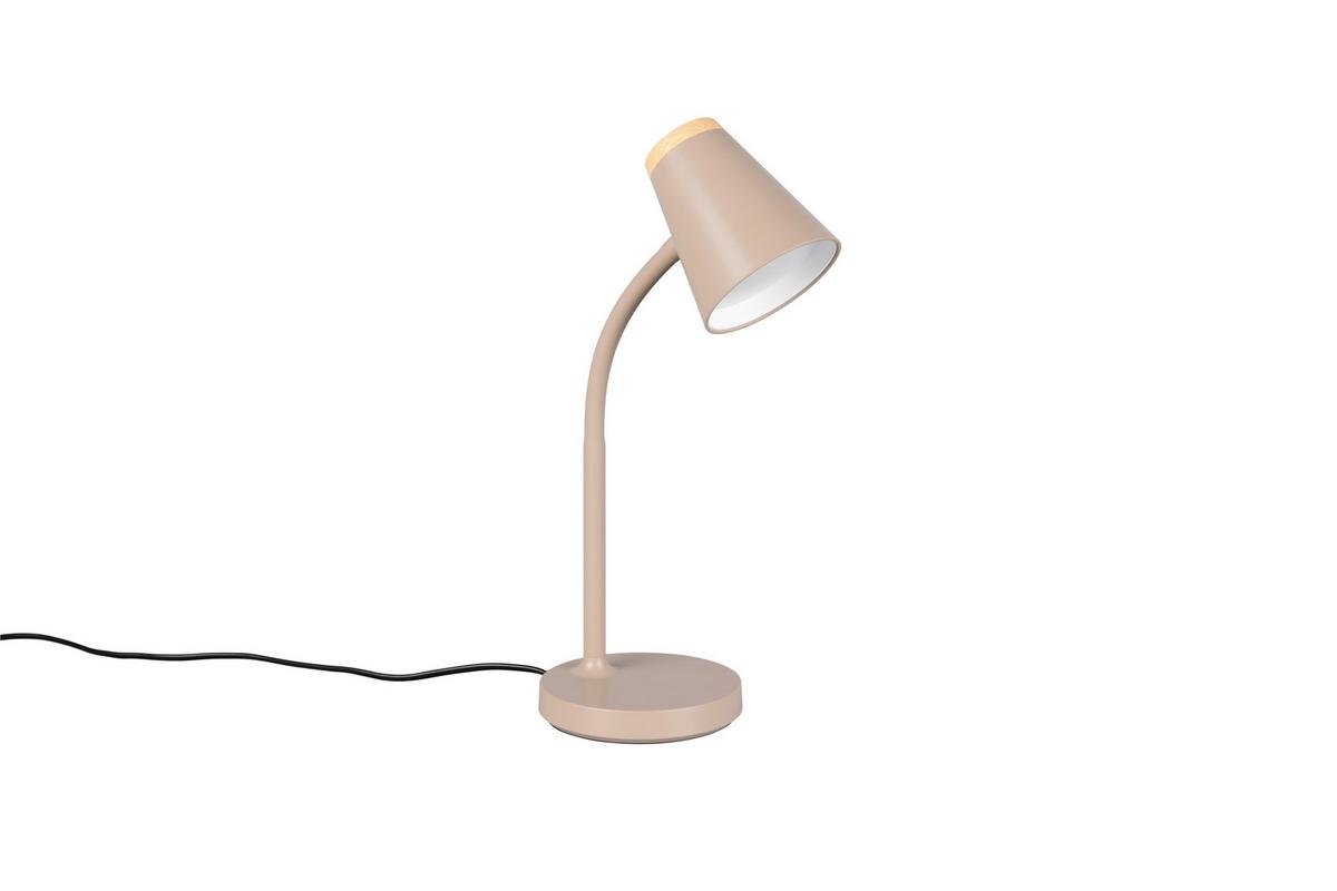 LED-Tischleuchte Pongo Braun Beige B: 13 cm - Beige/Braun, Basics, Kunststoff/Metall (36/13/23cm)