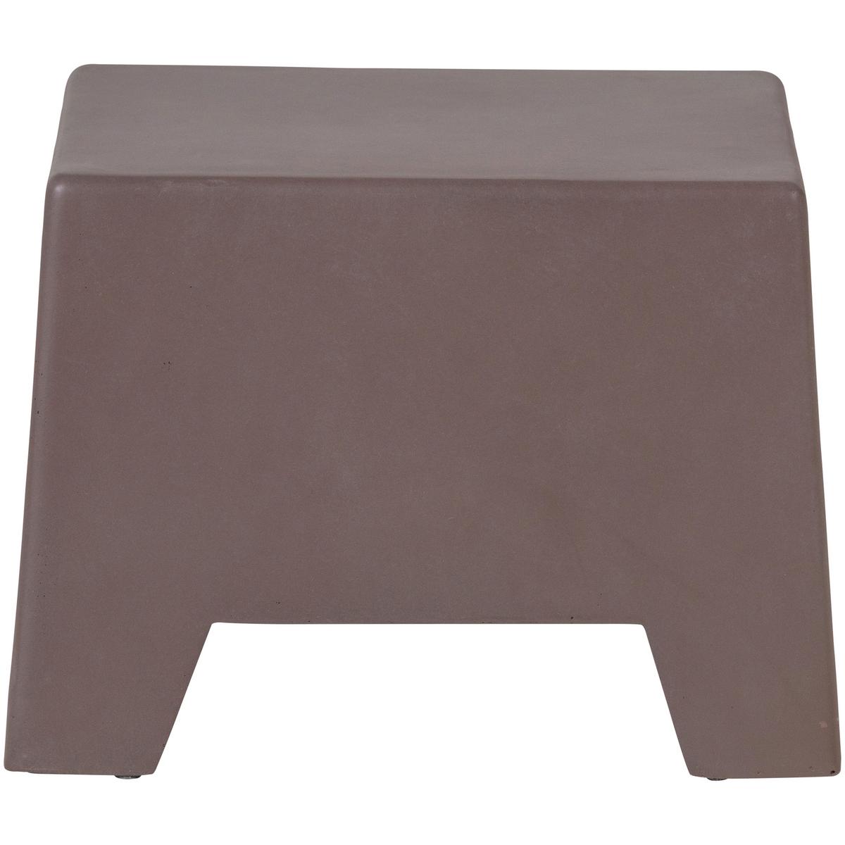 Beistelltisch Zina Braun B: 50 cm - Braun, Design, Glas/Keramik (50/50/36cm) - Livetastic