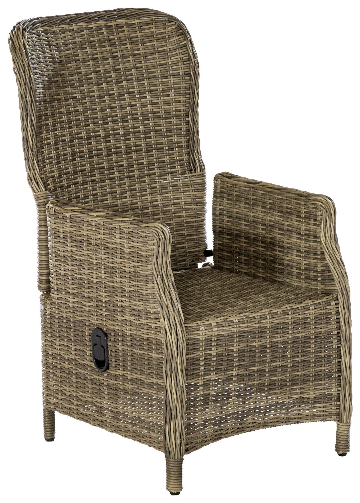 Gartenset Riviera - Naturfarben/Grau, MODERN, Kunststoff/Textil - Gardenson
