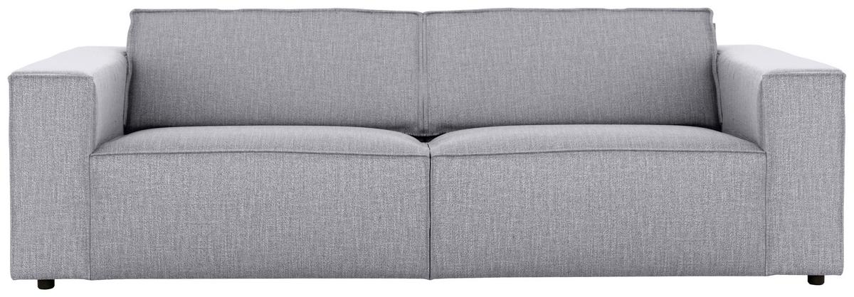 3-Sitzer-Sofa Dice Grau B: 250 cm - Schwarz/Grau, MODERN, Textil (250/80/102cm) - MID.YOU