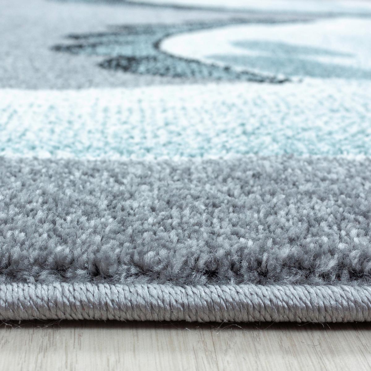 Kinderteppich Dinosaurier Blau Bambi 160x230 cm - Blau, Trend, Textil (160/230cm) - Ben'n'jen