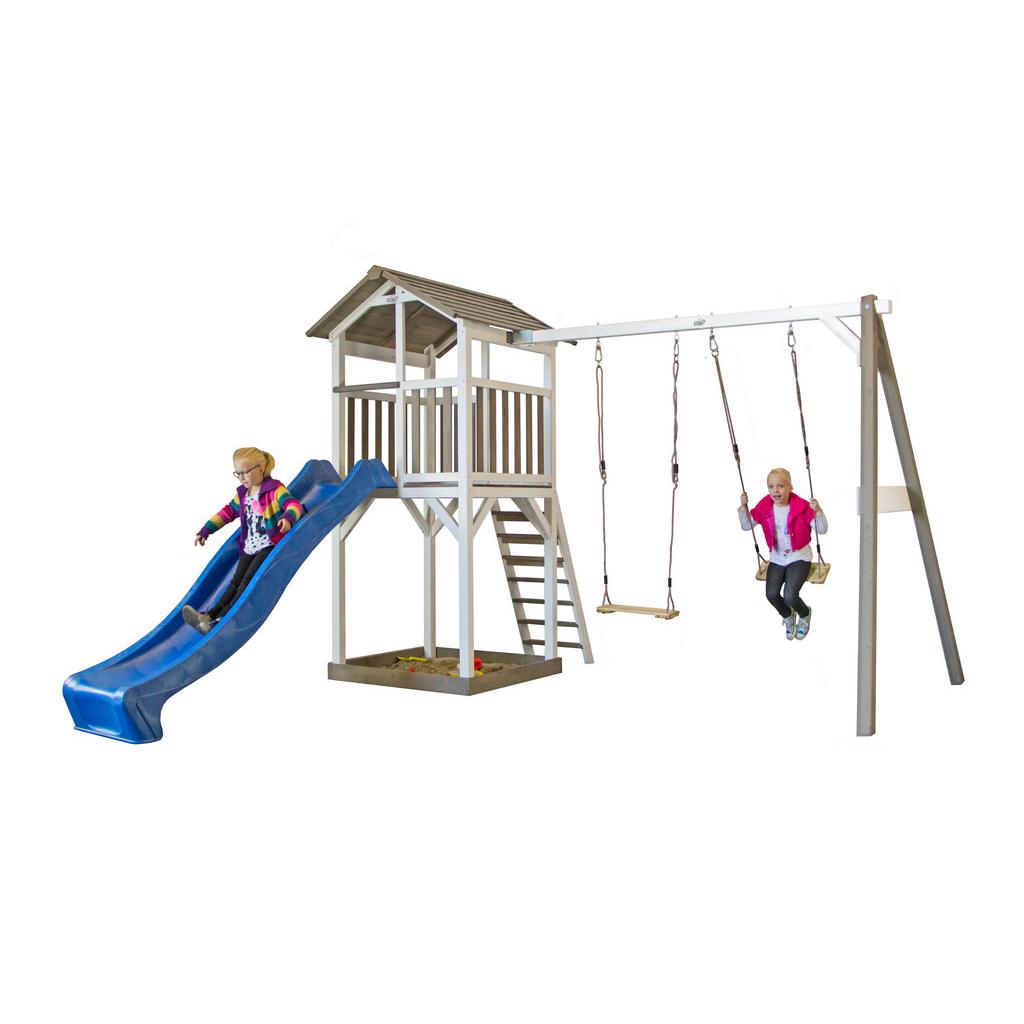 Spielturm Sunny Beach Tower DS Schaukeln, Rutsche, Sandkiste