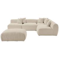Ecksofa Bloom - Beige, Trend, Textil (315/235cm) - Livetastic
