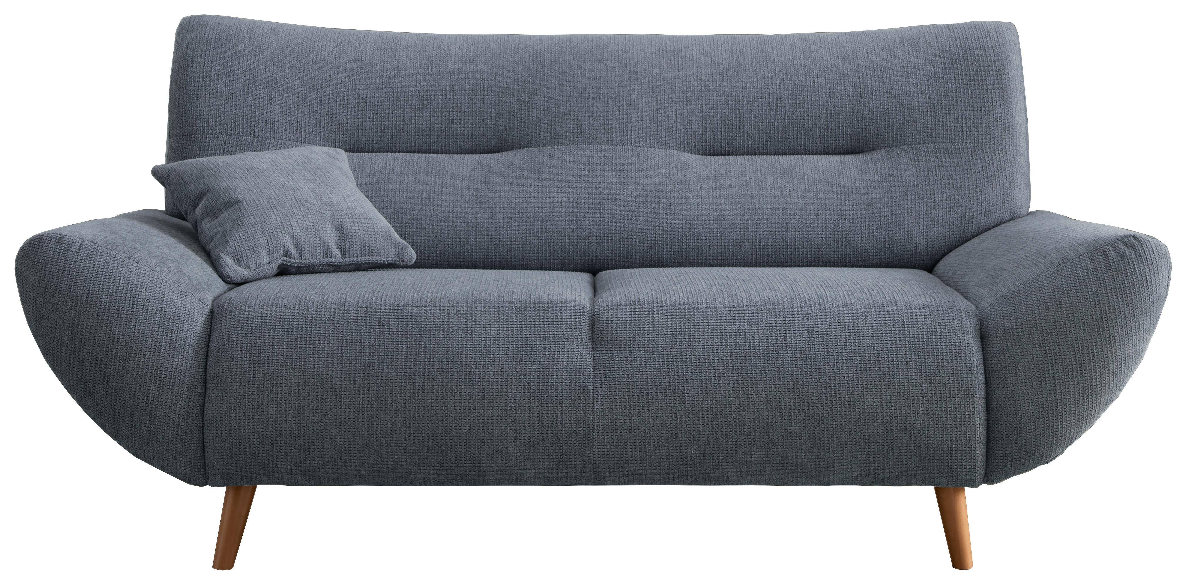2-Sitzer-Sofa Drago Hellblau - Wildeiche/Hellblau, MODERN, Holz/Textil (173/81/90cm) - MID.YOU