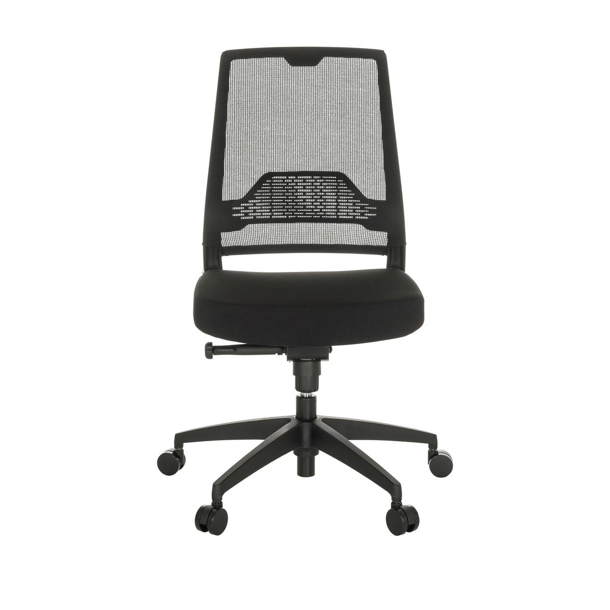 Drehstuhl Porto Eco I - Schwarz, Basics, Kunststoff/Textil (49/98-107/60cm) - MID.YOU