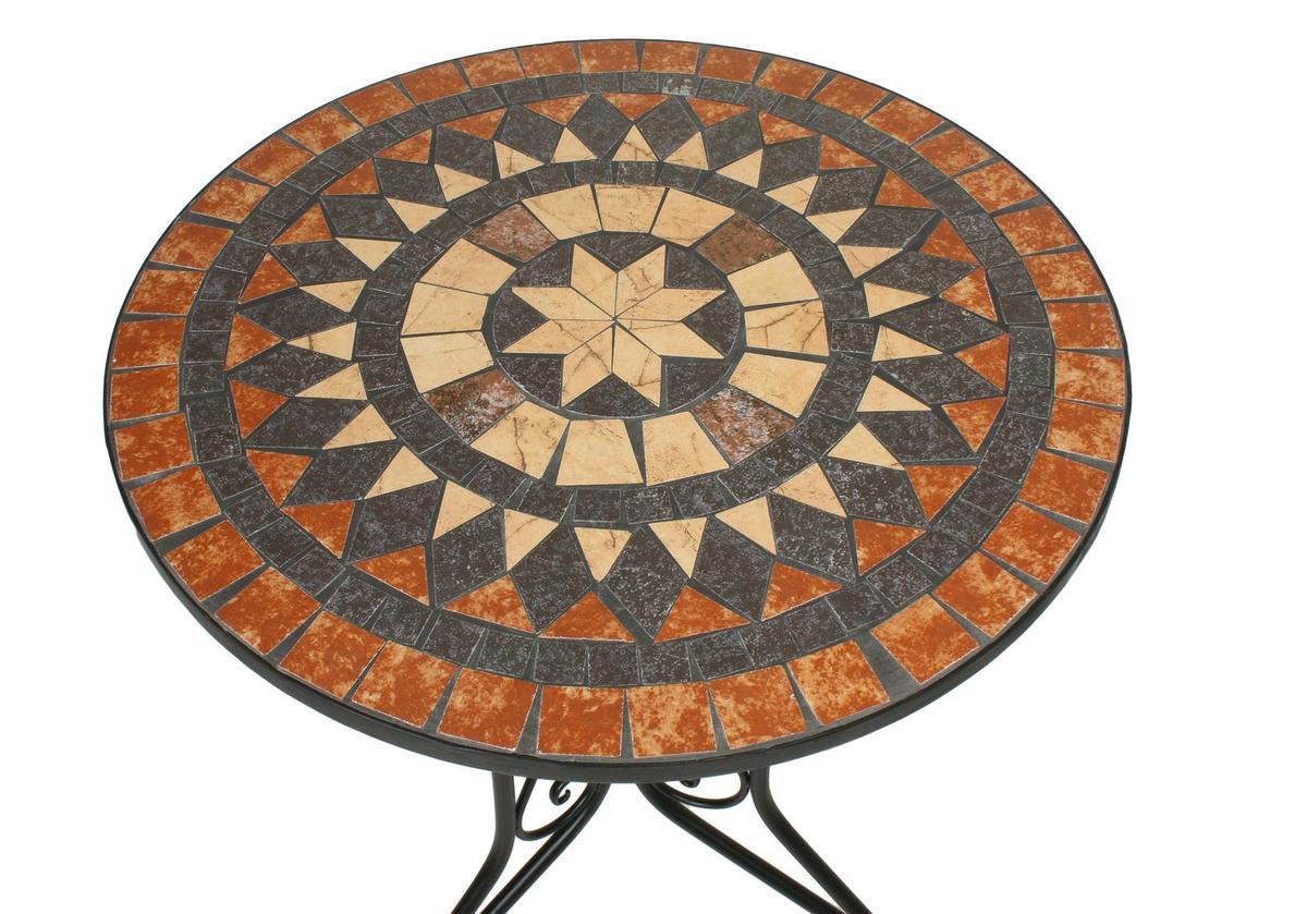 Balkonmöbel Set Pular Metall/Stein - MODERN, Stein/Metall - Gardenson