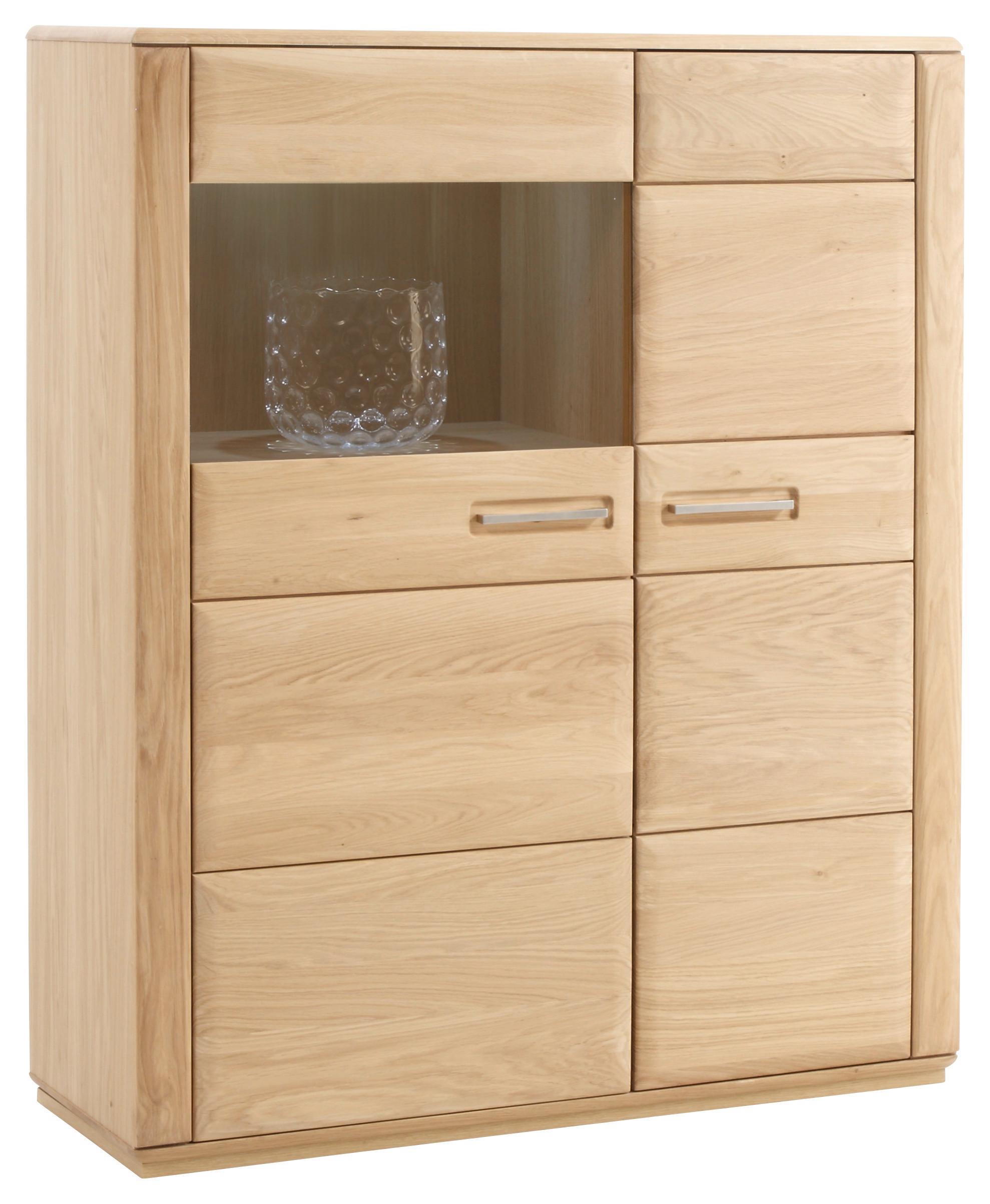 Highboard teilmassiv B: 107 cm Sena Eichefarben