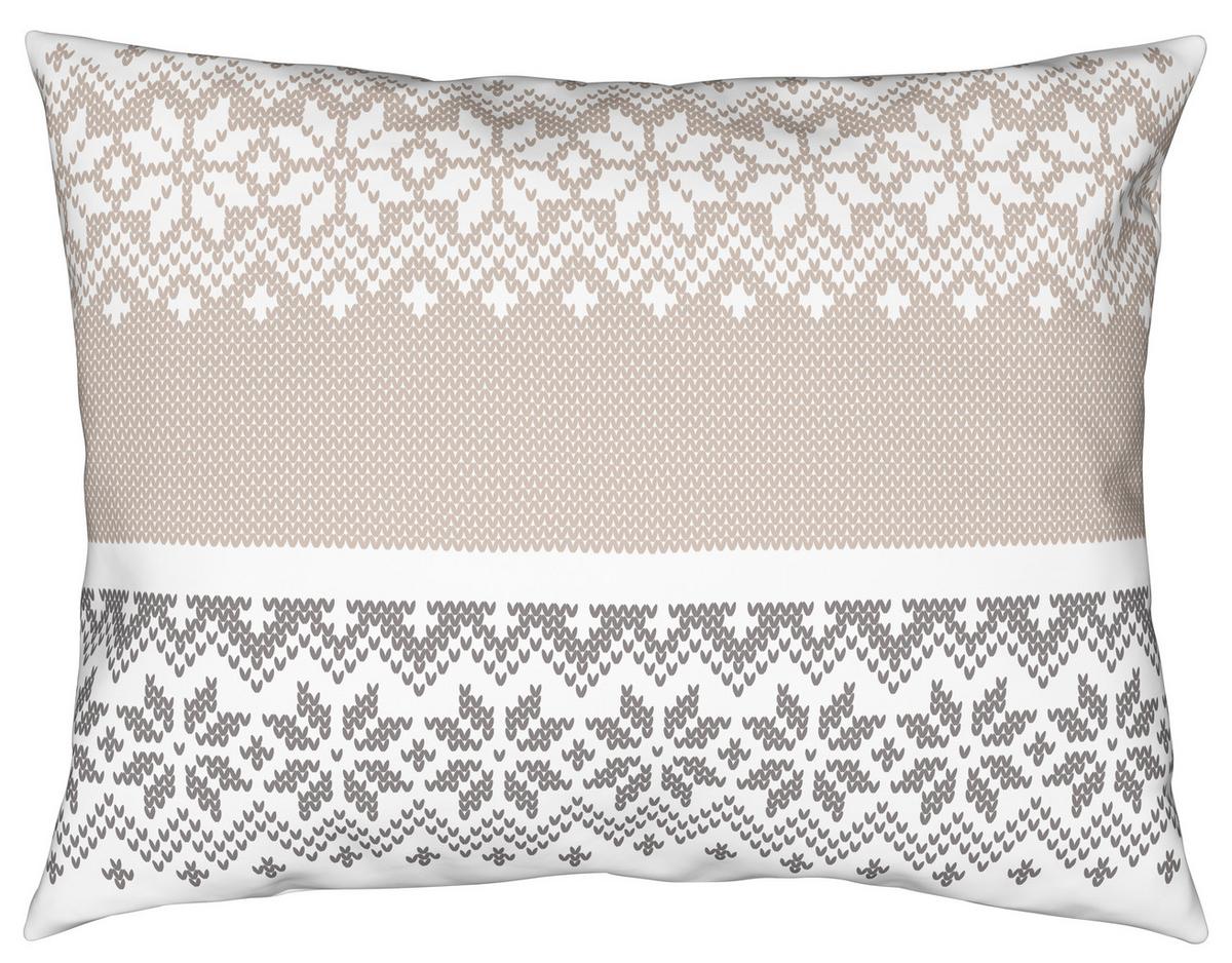 POVLEČENÍ SNOW ROSE - šedá/bílá, textil (140/200cm) - Mömax