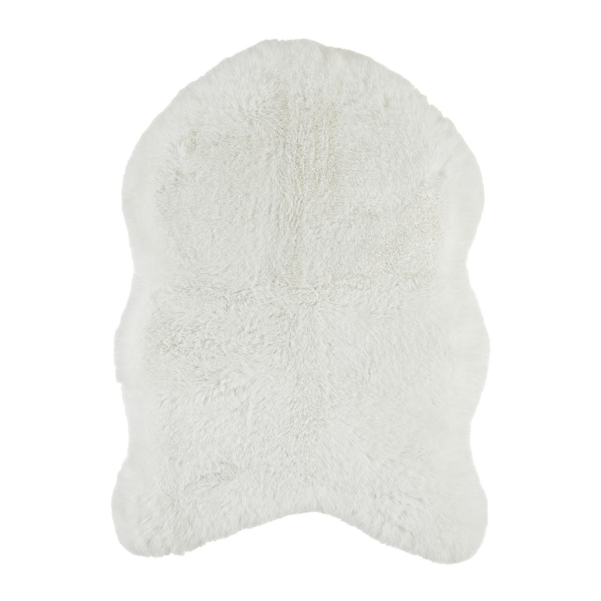 UMĚLÁ KOŽEŠINA BOB - bílá/hnědá, Lifestyle, textil (60/90cm) - Mömax