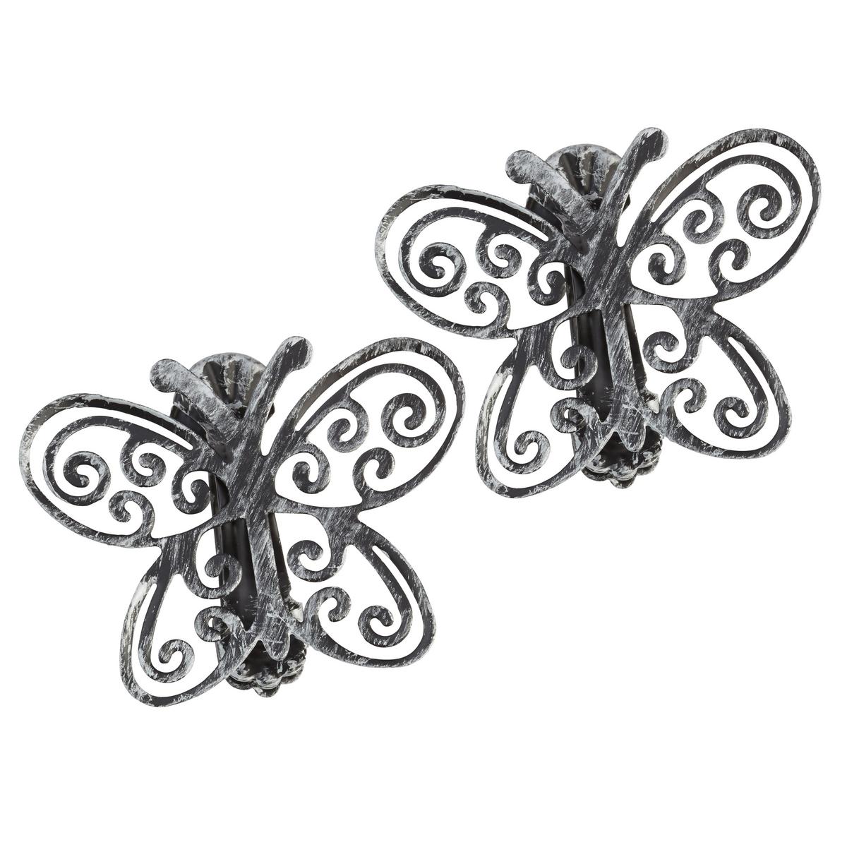 DEKORAČNÝ ŠTIPEC ANTIK - medená/krémová, kov (8,5/6,5cm) - Modern Living