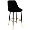 Barhocker Kzpjk-Tau Schwarz - Schwarz, Design, Textil/Metall (53/110/57cm) - Kayoom