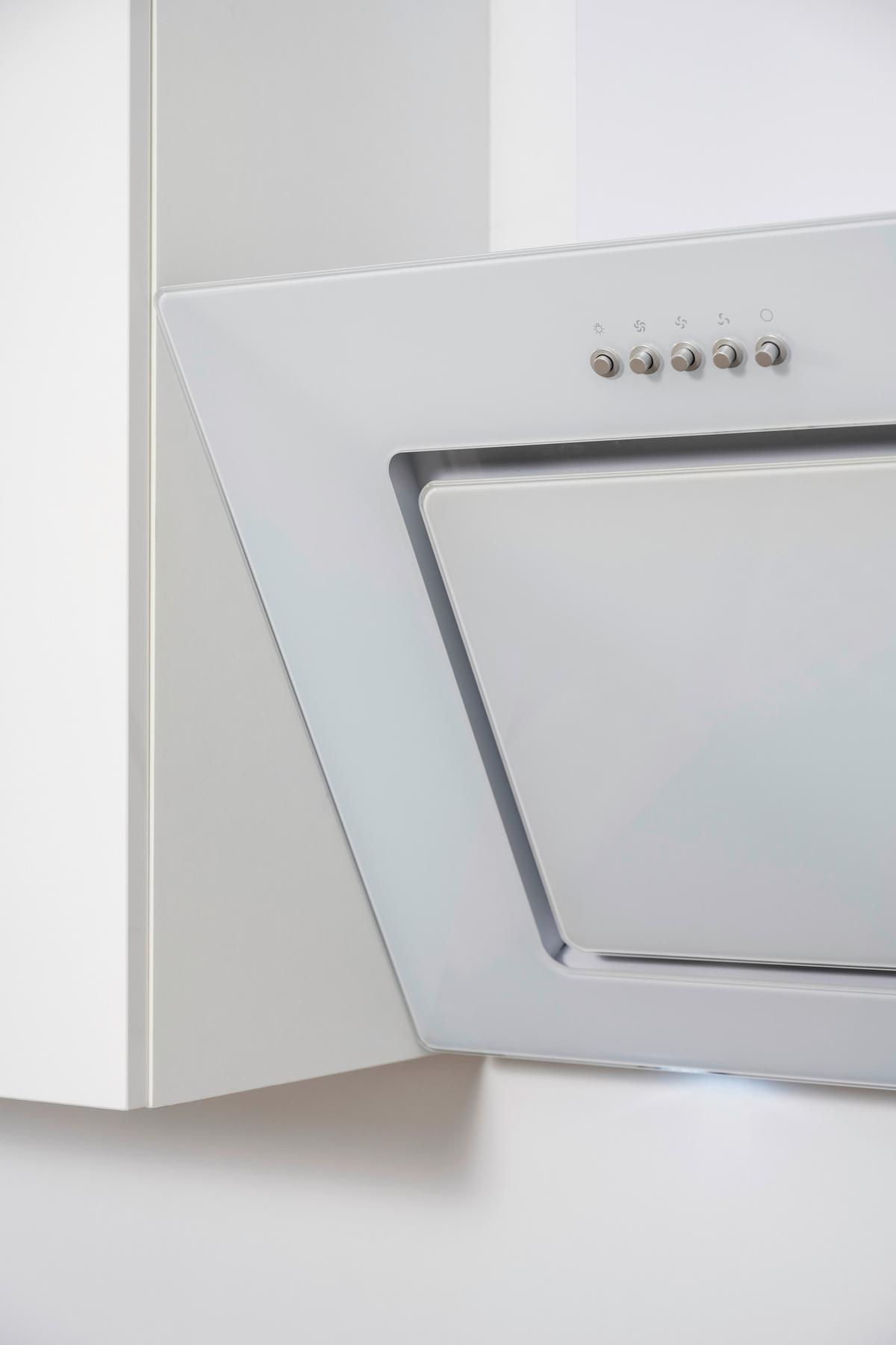 Küchenzeile Premium m. Geräten 270 cm Weiß modern - Weiß/Braun, MODERN, Holzwerkstoff (270cm) - Respekta