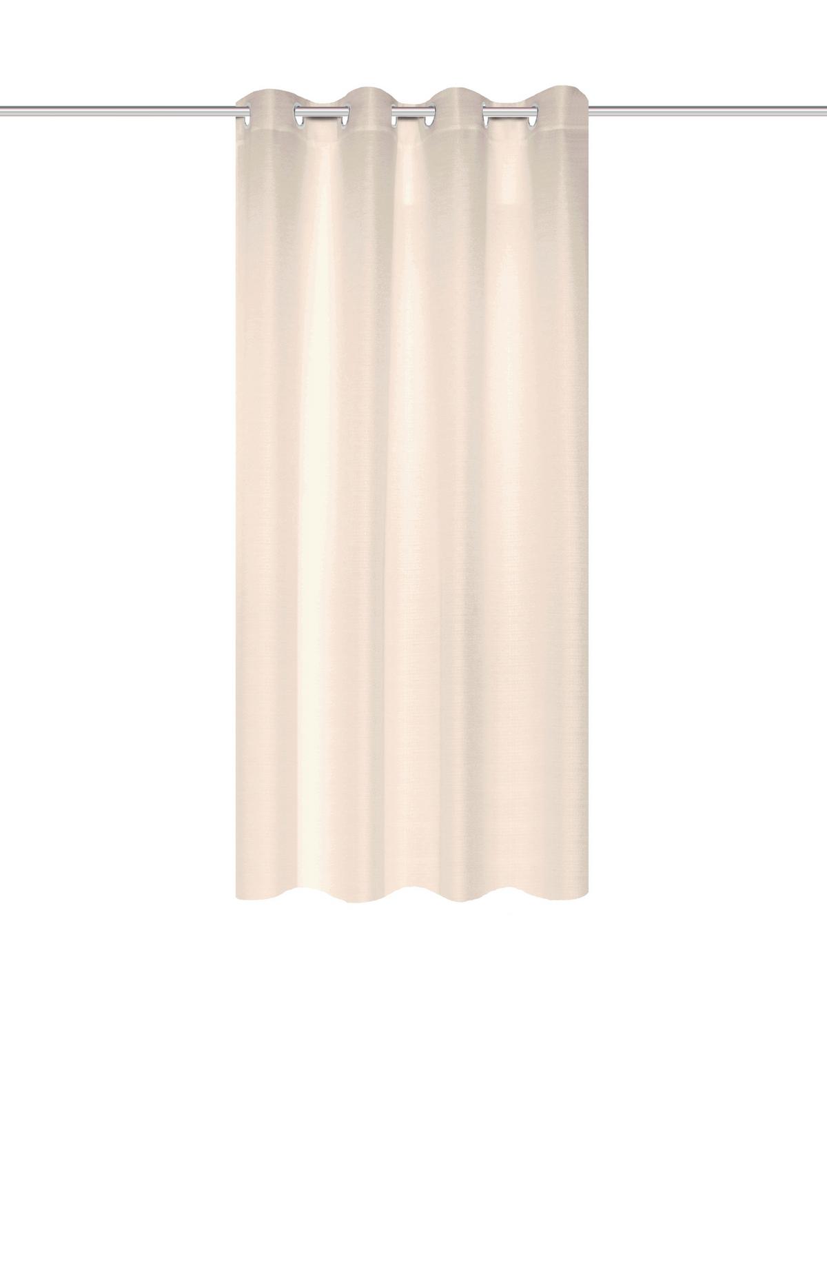Ösenvorhang Benoga - Beige, Basics, Textil (135/175cm)