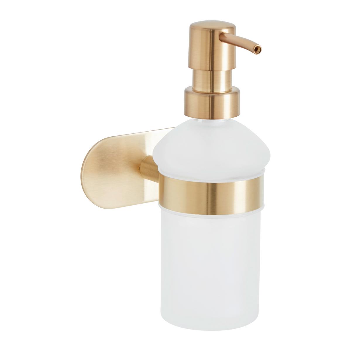 Dávkovač mydla TURBO-LOC -SB- - zlatá, Lifestyle, kov (10/16,5/10,5cm) - Mömax