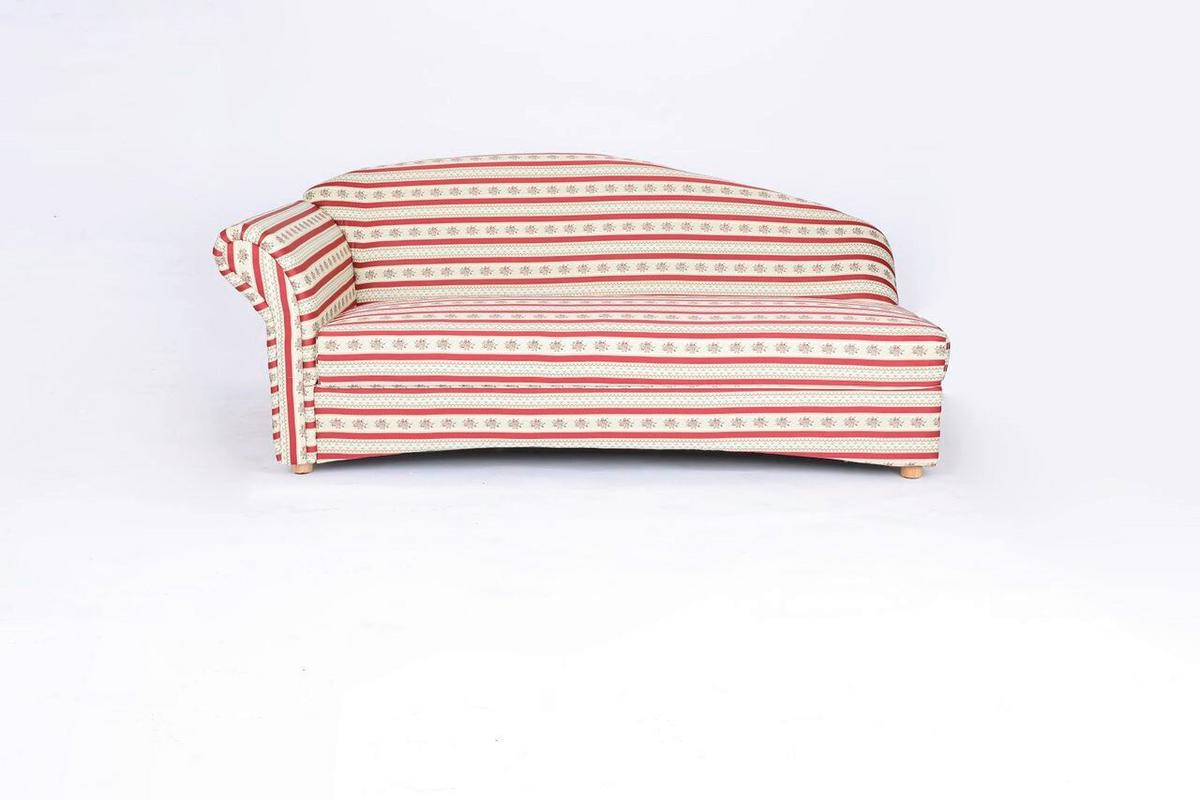 3-Sitzer Loretta, Armlehne links, ca. 193x83x85 cm - Bordeaux/Rot, Basics, Holz/Textil (193/83/85cm)