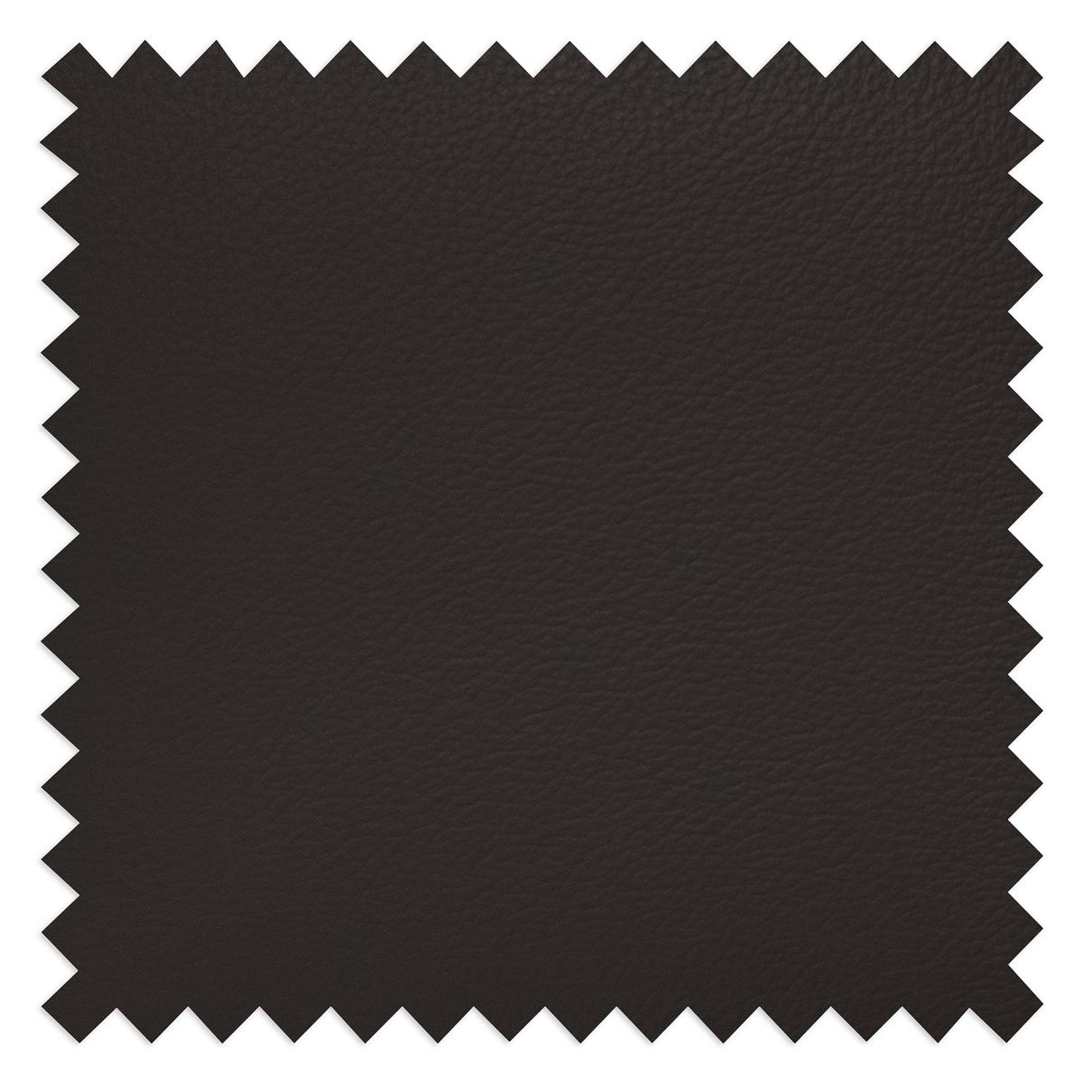 Schlafsofa Aloe Echtleder Dunkelbraun B: 204 Cm - Dunkelbraun/Silberfarben, Design, Leder (204/84/104cm) - Livetastic