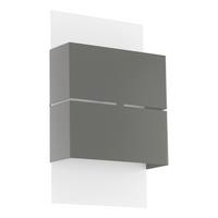 Led Außenleuchte Kibea 2,5 W Stahl Verzinkt, Wandmontage - Anthrazit/Weiß, Design, Metall (15cm) - Eglo