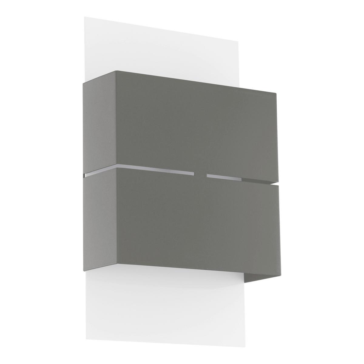 Led Außenleuchte Kibea 2,5 W Stahl Verzinkt, Wandmontage - Anthrazit/Weiß, Design, Metall (15cm) - Eglo