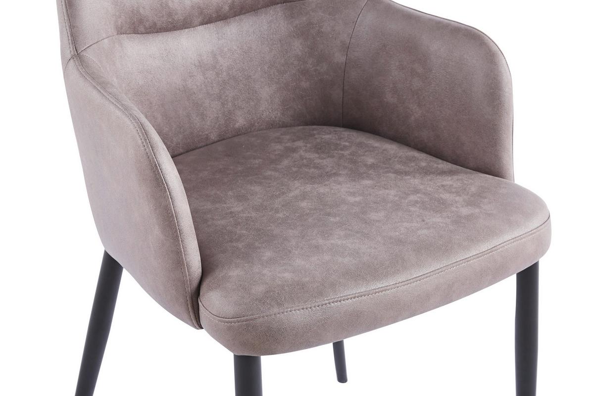 SADA STOLIČIEK S PODRÚČKAMI MERIT - čierna/sivá, Modern, kov/textil (55/88/64cm) - MID.YOU