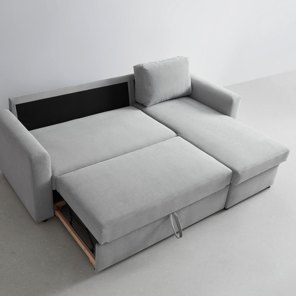 Rohová sedačka VIKTOR, oboustranná, světle šedý velur - šedá/černá, Moderní, textil/plast (230/86/156cm) - Based