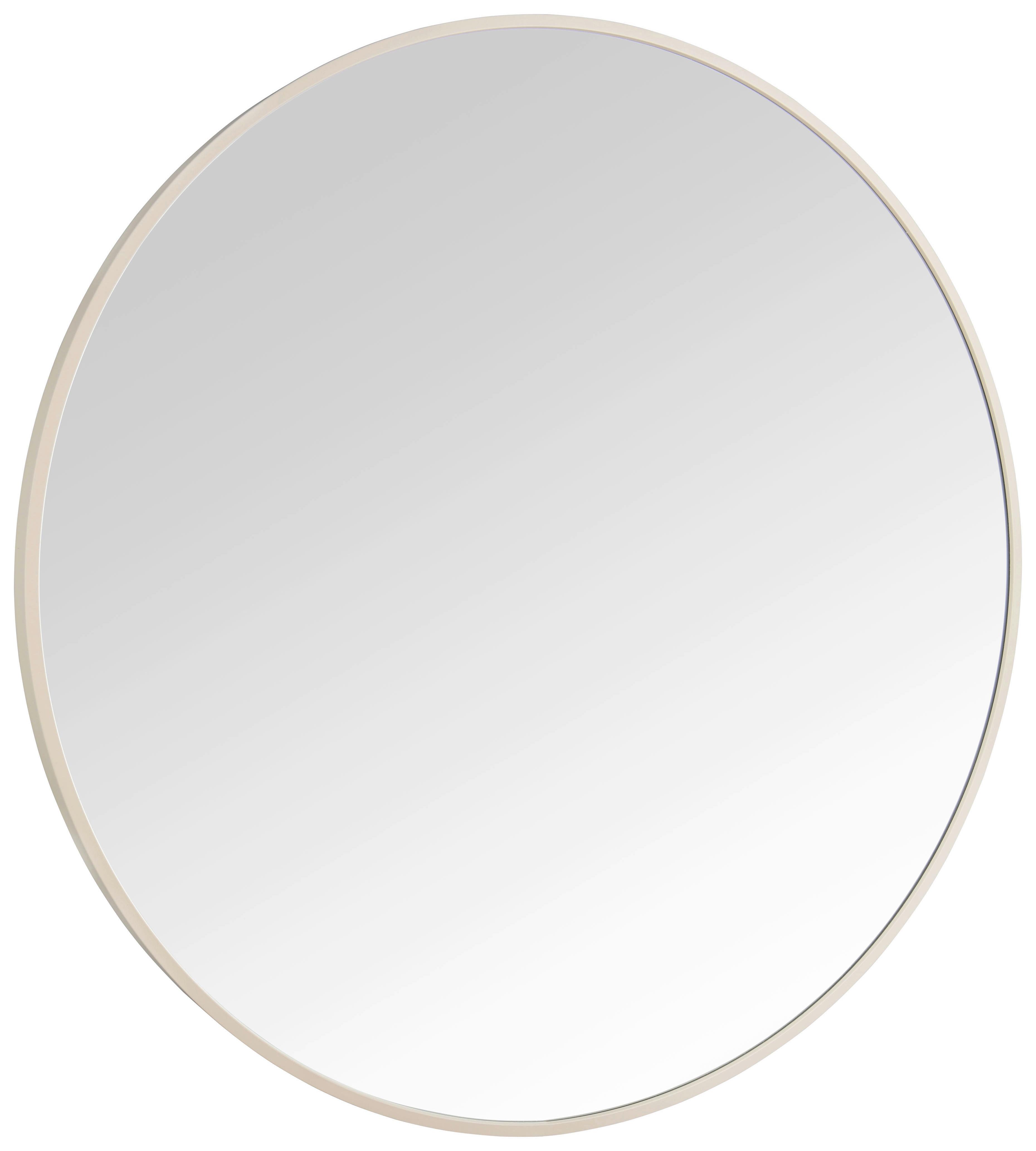 Zrkadlo BRITT piesková 70cm - piesková, Modern, kov/sklo (70cm) - Mömax