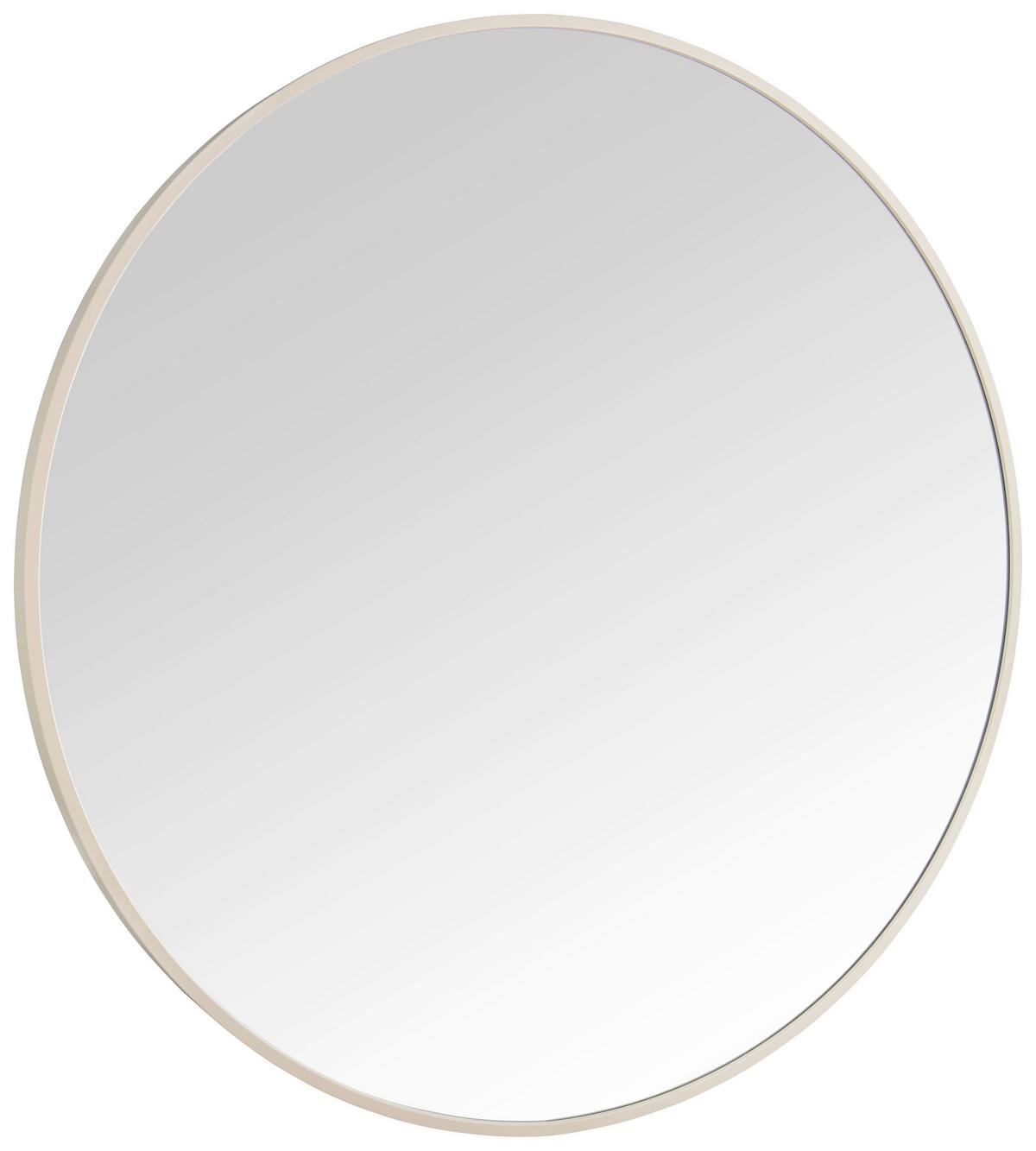 Zrcadlo BRITT písková 70cm - pískové barvy, Moderní, kov/sklo (70cm) - Mömax