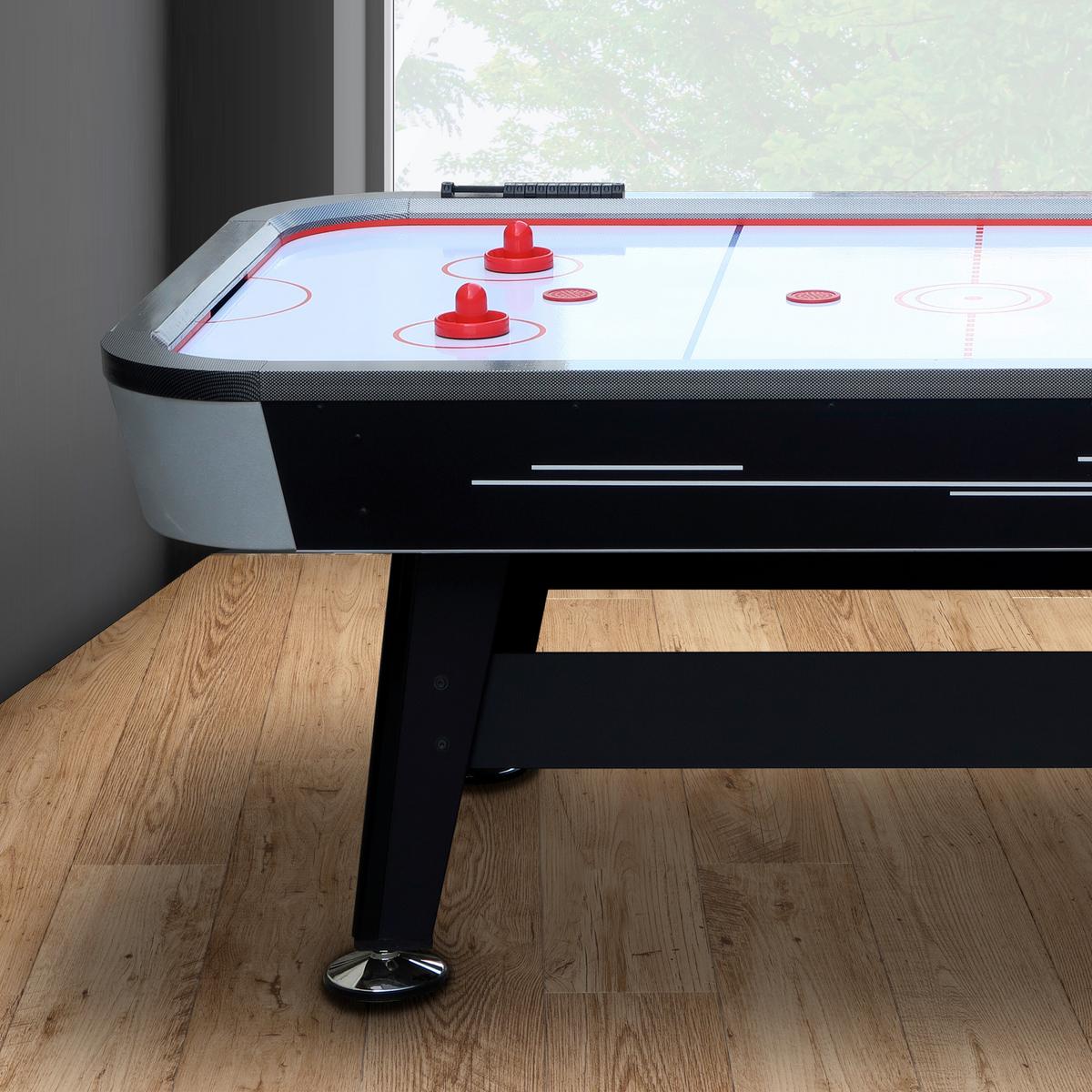 Tisch-Eishockey Super Scoop L: 213 cm Schwarz mit Puck - Schwarz, Basics, Holz (122/81/213cm) - Ambia Garden