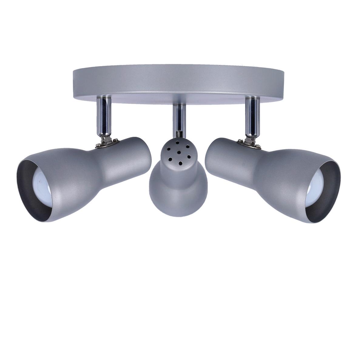 Deckenleuchte 98-44242 Picardo - Silberfarben/Grau, Trend, Metall (29/29/12cm)