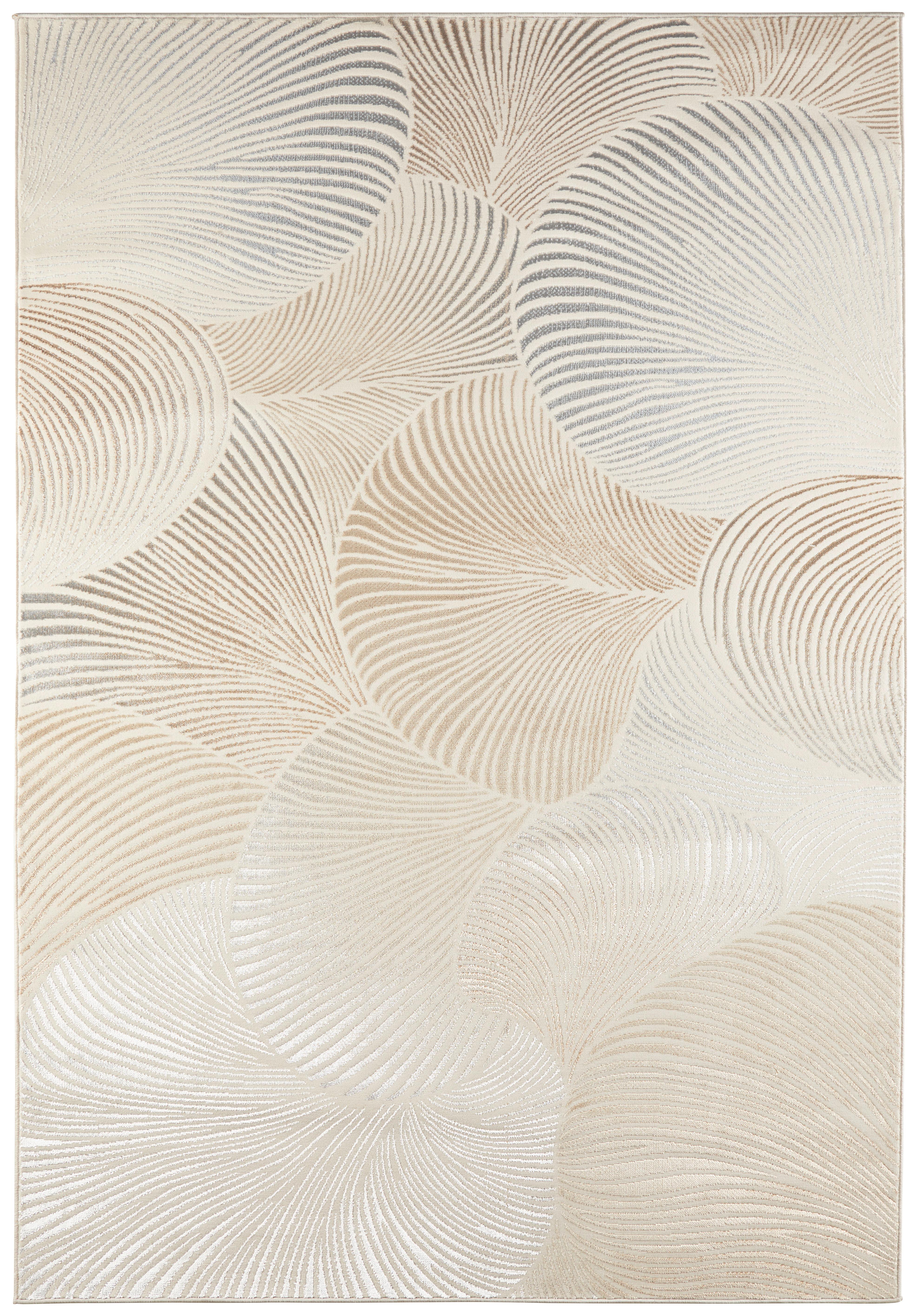 Webteppich Ostrea Beige/Gold BxL: 160X230 cm - Beige/Goldfarben, ROMANTIK / LANDHAUS, Textil (160/230cm) - James Wood