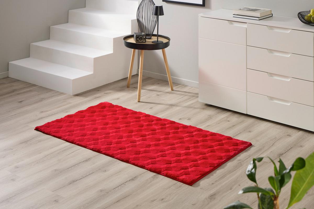 TEPPICH Rot, 100% Polyester - Rot, MODERN, Textil (80/150cm) - Luca Bessoni