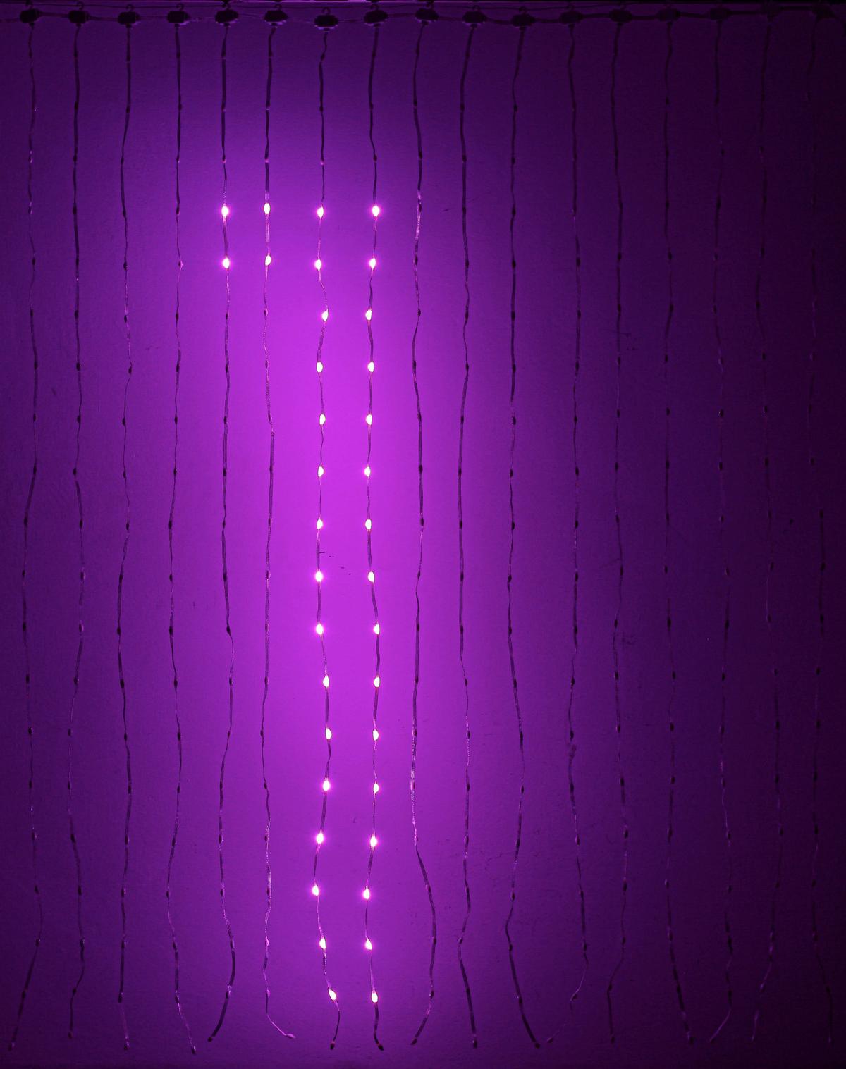 LED-Dekoleuchte Linu - Transparent/Schwarz, Design, Kunststoff (140/140cm) - Luca Bessoni