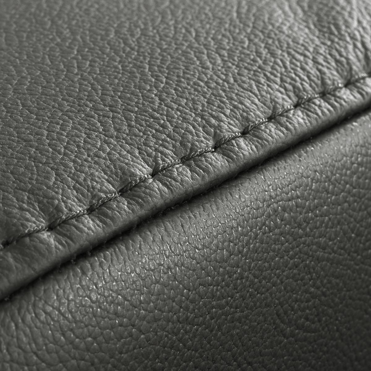 Ecksofa Torino Teilleder Anthrazit 173x247 - Anthrazit/Schwarz, Design, Leder/Textil (173/247cm) - Livetastic