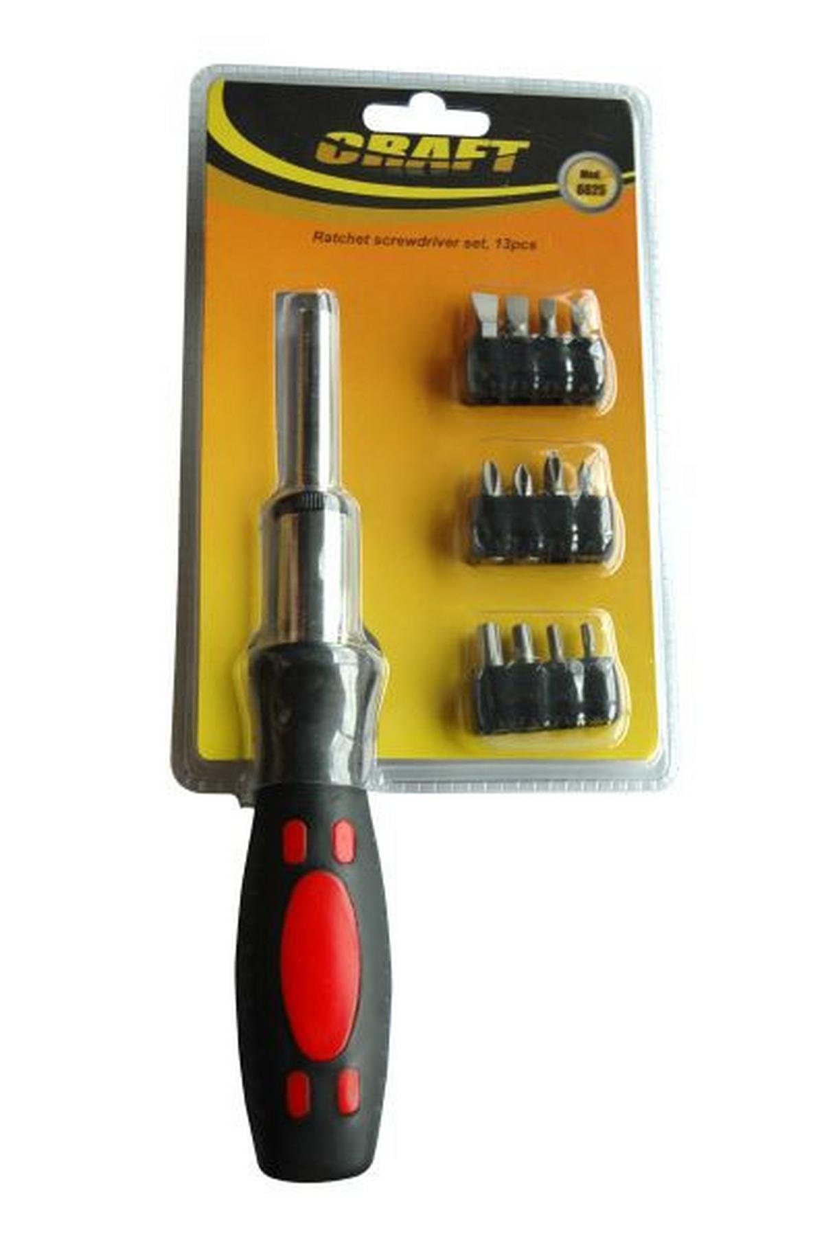 Csavarhúzó Szett Racsnis - Konventionell (13/23/4cm)