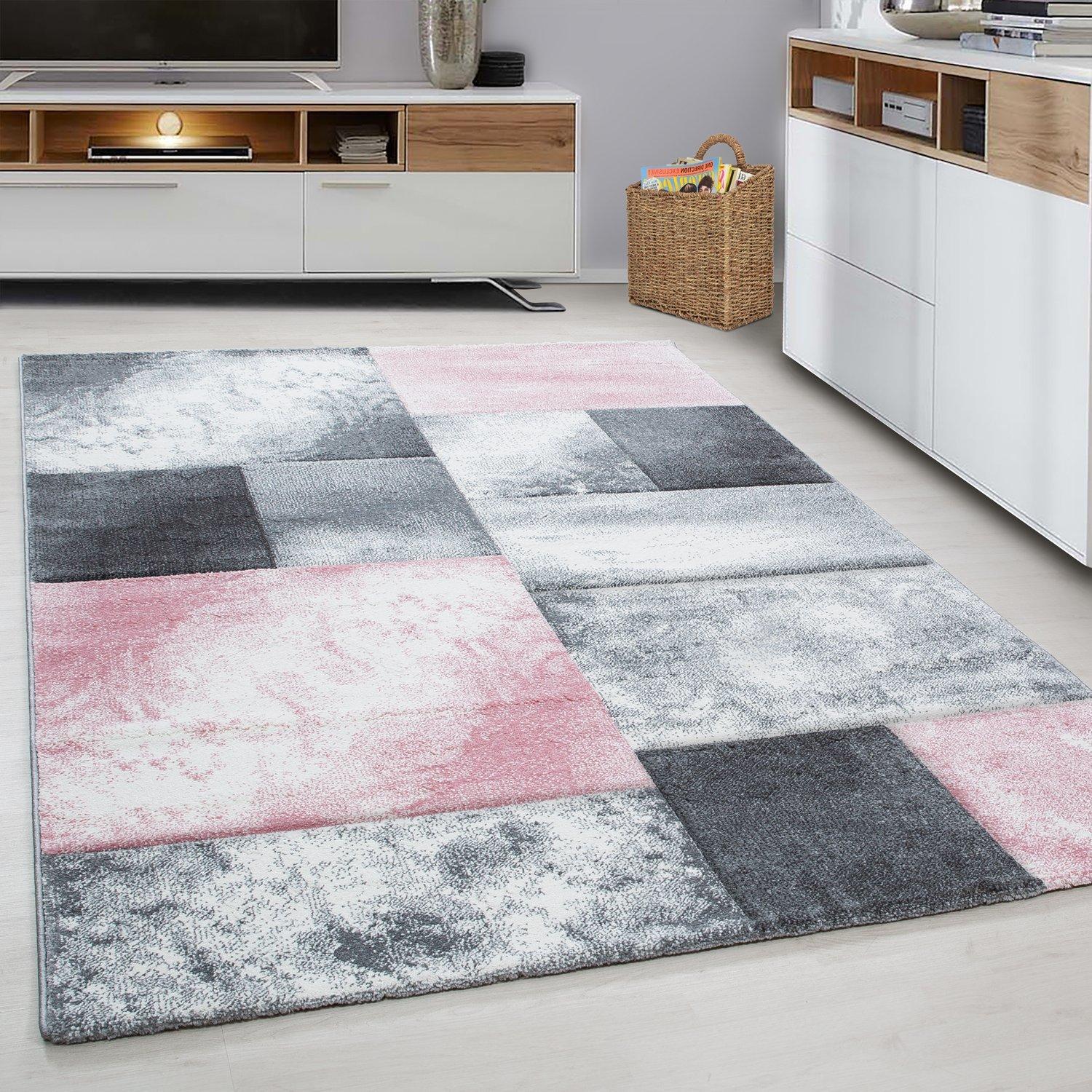 Webteppich Pink Naturfaser Hawaii 200x290 cm - Pink, KONVENTIONELL, Textil (200/290cm)