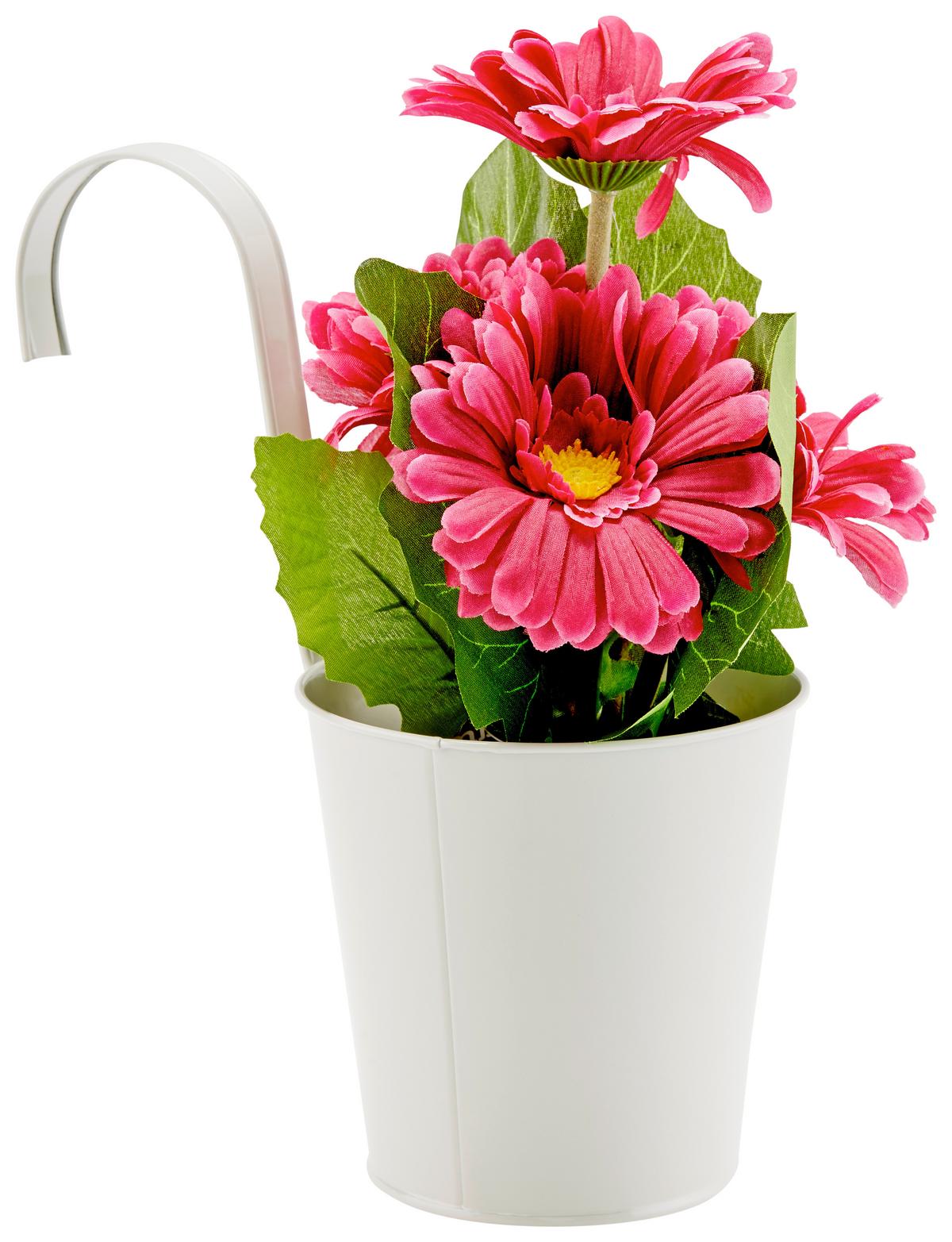 Kaspó Caro - világosszürke/bézs, Basics, fém (13,5/26,5cm) - Ondega