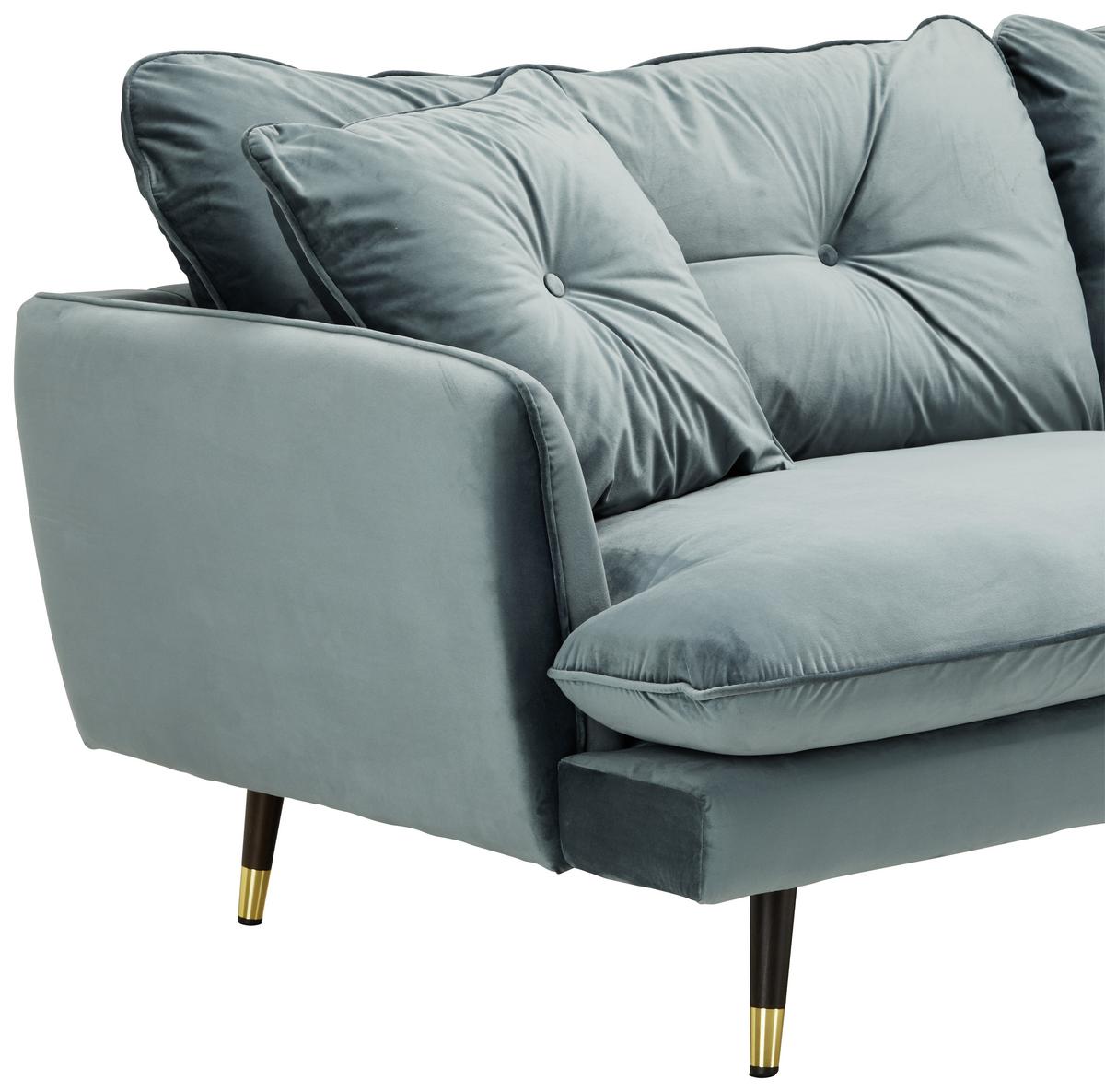 TROJMIESTNA POHOVKA TIME -3S SOFA -TREND- - petrolejová, Modern, textil (232/80/95cm) - Mömax