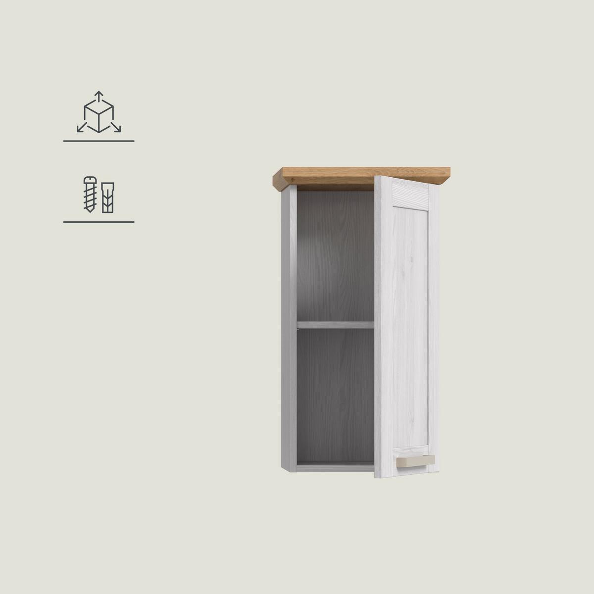 Hängeschrank Verona Eiche D. /Lärchefarben B: 39cm - Lärchefarben/Eiche Artisan, Trend, Holzwerkstoff (39/71/34cm) - MID.YOU