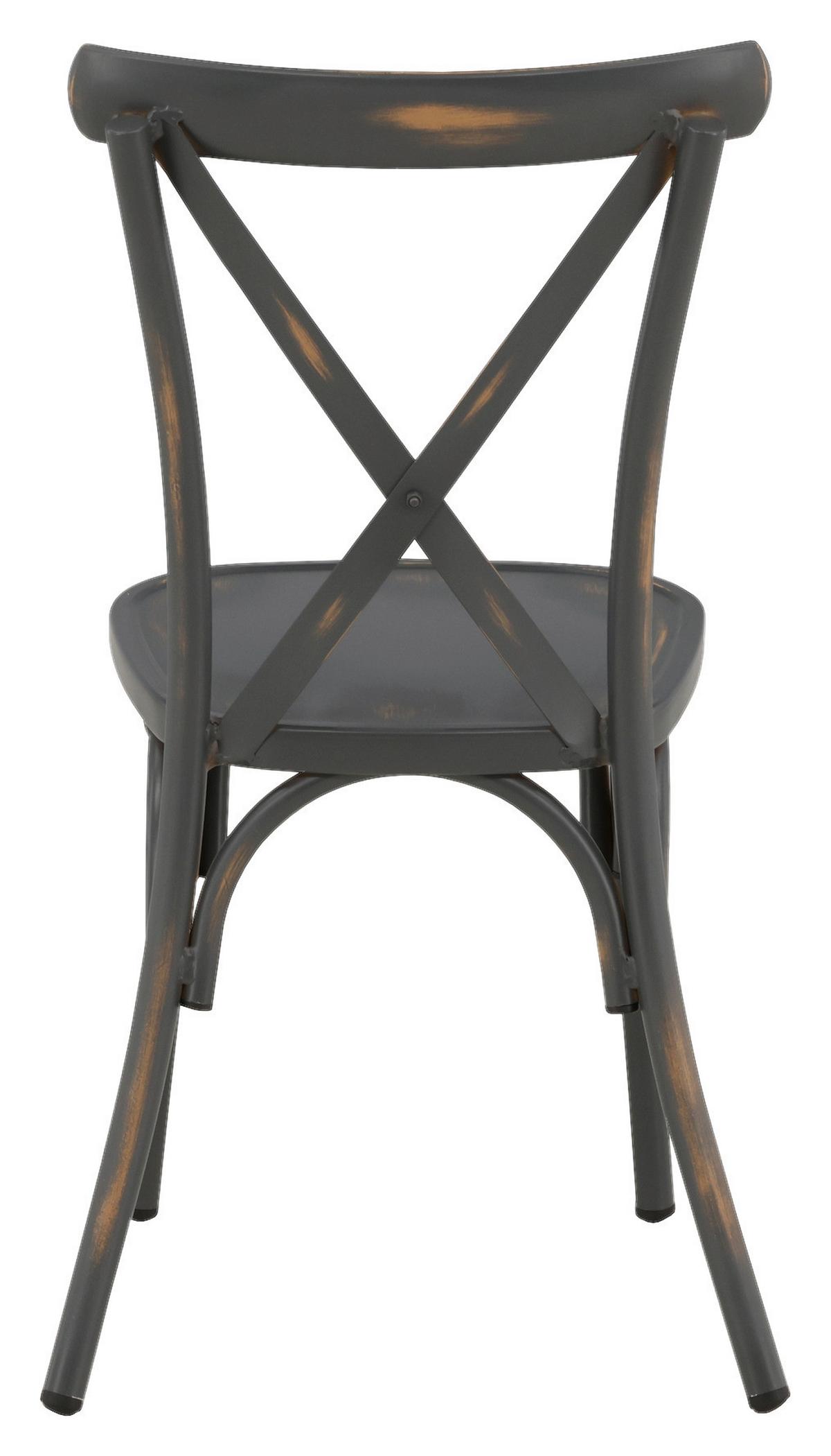 Gartenstuhl-Set Tablas Aluminium - Schwarz, KONVENTIONELL, Metall (48/88/48cm) - Gardenson