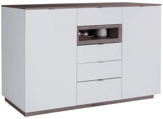 Sideboard mit Soft-Close B 180cm Nagos, Weiß/Eiche Dekor - Eichefarben/Weiß, MODERN, Holzwerkstoff (180/93,4/43,3cm) Sideboard mit Soft-Close B 180cm Nagos, Weiß/Eiche Dekor - Eichefarben/Weiß, MODERN, Holzwerkstoff (180/93,4/43,3cm)