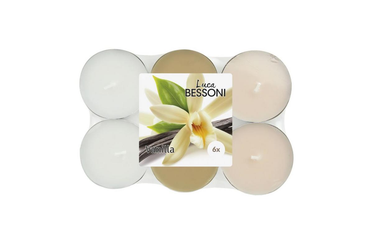 Teelichtset Heike - Beige/Silberfarben, Basics, Naturmaterialien/Textil - Luca Bessoni