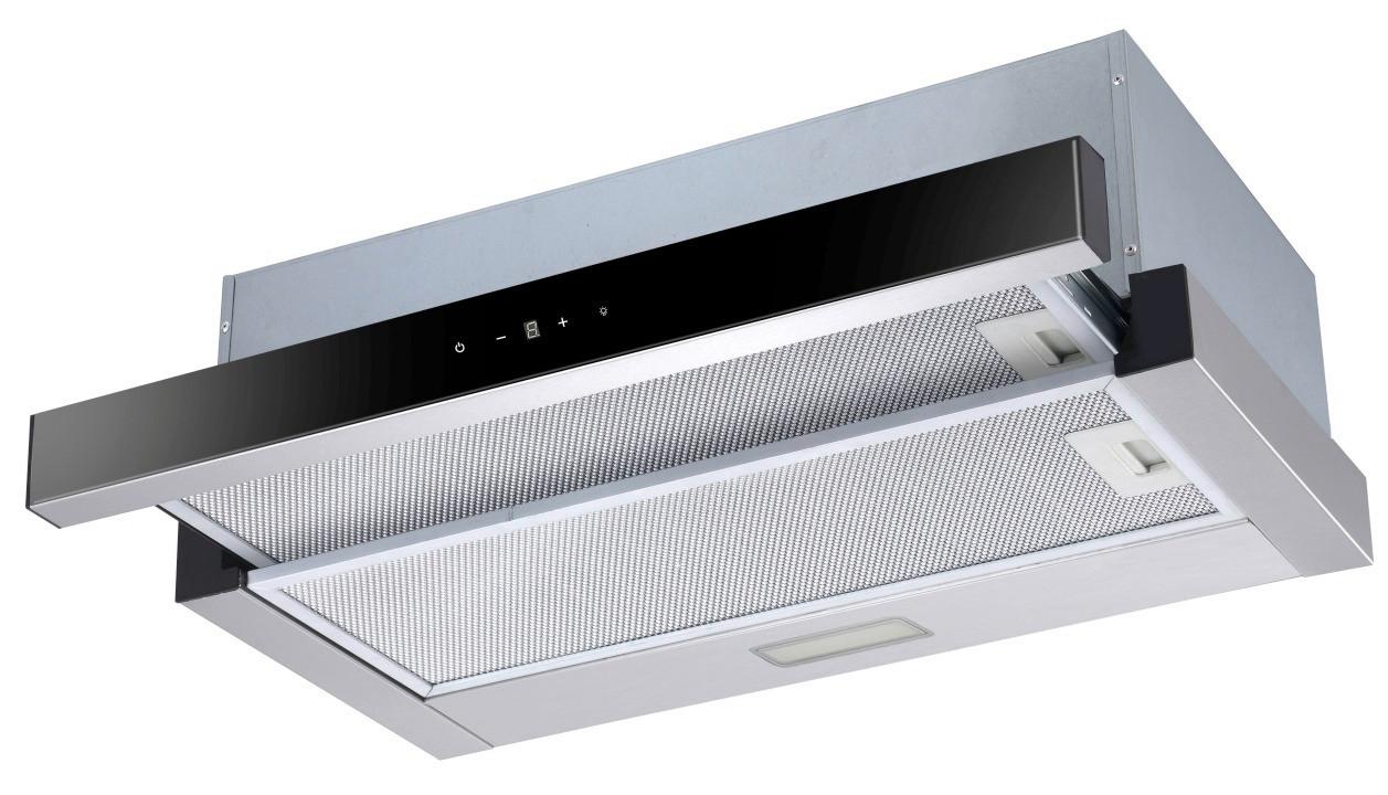 Dunstabzugshaube Fs2-60bbgty - Edelstahlfarben/Schwarz, Trend, Glas/Kunststoff (59,5/22,5/46,30cm) - PKM