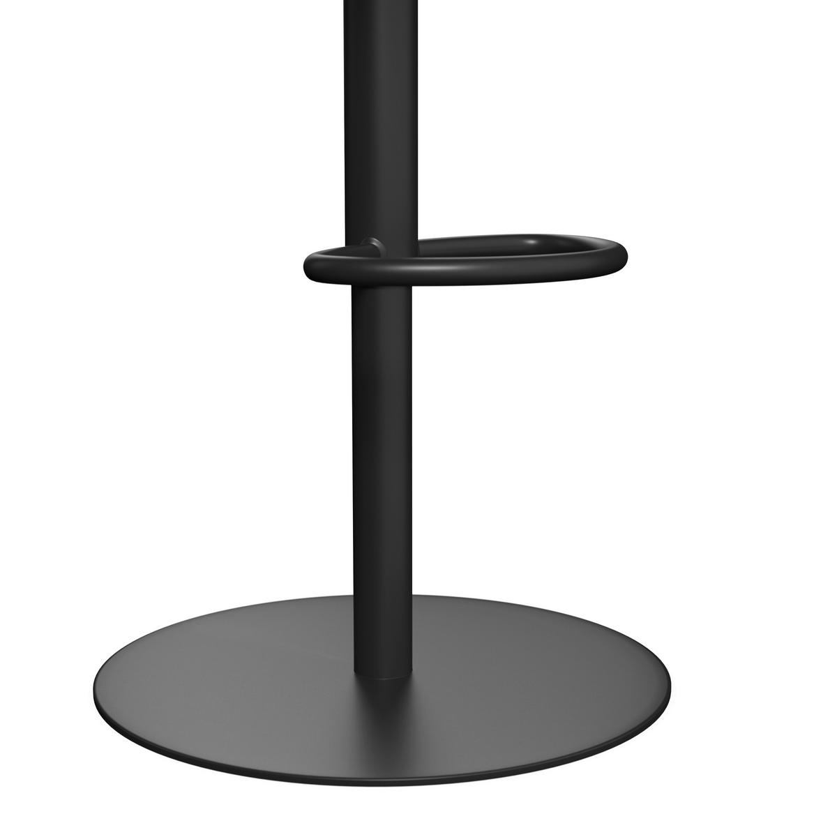 Barová stolička Caja, čierna - čierna, Modern, kov/drevo (47/87-107/49cm) - Bessagi Home