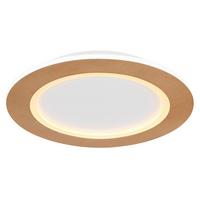 Led-deckenleuchte 41767-30r - Opal/Weiß, Basics, Kunststoff/Metall (40/5cm) - Globo
